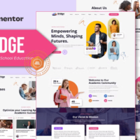 Bridge - University & School Education Elementor Template Kit, Elementor Template Kit, Bridge Elementor Template Kit - Free Download