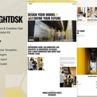 BrightDesk - Coworking Space & Creative Hub Elementor Template Kit, Elementor Template Kit, BrightDesk Elementor Template Kit - Free Download