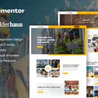 BuilderHaus - Template kit for Construction & Building Service Elementor Template Kit, Elementor Template Kit, BuilderHaus Elementor Template Kit - Free Download