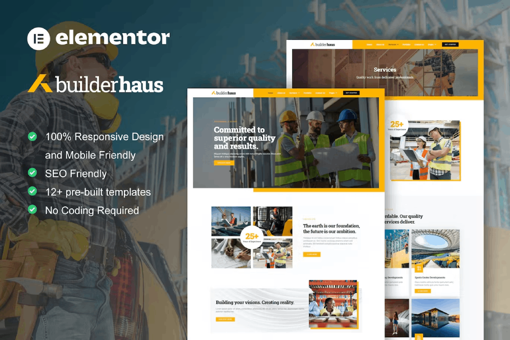 BuilderHaus - Template kit for Construction & Building Service Elementor Template Kit 1 BuilderHaus - Template kit for Construction & Building Service Elementor Template Kit, Elementor Template Kit, BuilderHaus Elementor Template Kit - Free Download