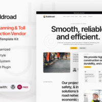 Buildroad Toll Road Construction Vendor Elementor Template Kit, Elementor Template Kit, Buildroad Elementor Template Kit - Free Download