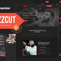Buzzcut - Barbershop & Hair Studio Elementor Template Kit, Elementor Template Kit, Buzzcut Elementor Template Kit - Free Download