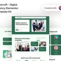 Bytecraft - Digital Agency Elementor Template Kit Cover