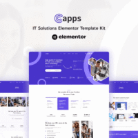 Capps - IT Solutions Elementor Template Kit, Elementor Template Kit, Capps Elementor Template Kit - Free Download
