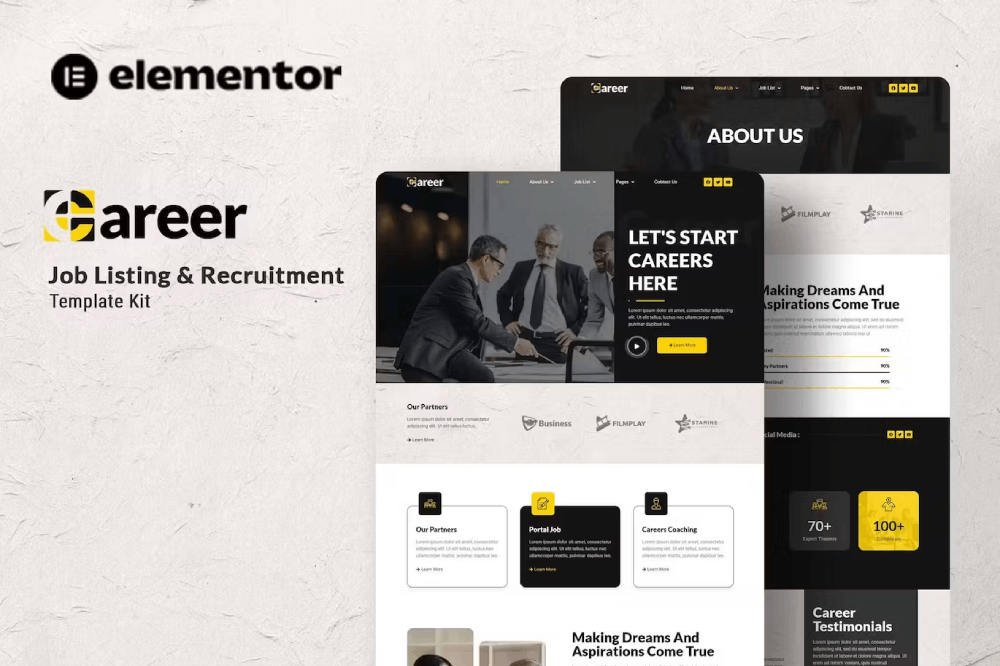 Career Elementor Template Kit 1 Career Elementor Template Kit, Elementor Template Kit, Career Elementor Template Kit - Free Download
