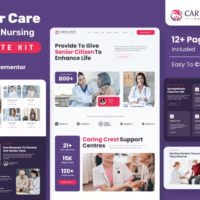 Caring Crest Elementor Template Kit, Elementor Template Kit, Caring Elementor Template Kit - Free Download