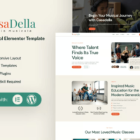 CasaDella - Music School Elementor Template Kit Cover
