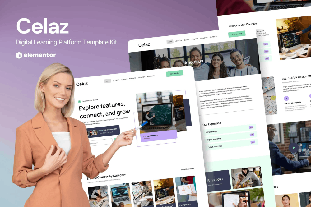 Celaz - Digital Learning Platform Elementor Template Kit 1 Celaz - Digital Learning Platform Elementor Template Kit, Elementor Template Kit, Celaz Elementor Template Kit - Free Download