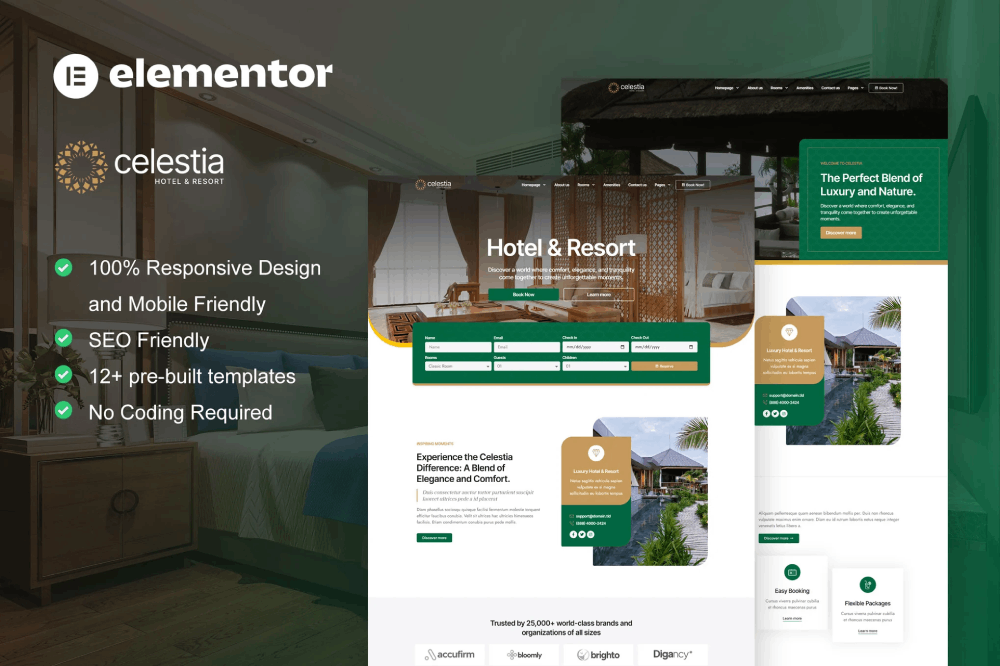 Celestia - Template kit for Hotel & Resort Elementor Template Kit 1 Celestia - Template kit for Hotel & Resort Elementor Template Kit, Elementor Template Kit, Celestia Elementor Template Kit - Free Download