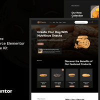 Ciasto - Cookies Store WooCommerce Elementor Template Kit, Elementor Template Kit, Ciasto Elementor Template Kit - Free Download