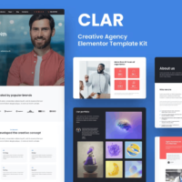 Clar - Digital Agency Elementor Template Kit, Elementor Template Kit, Clar Elementor Template Kit - Free Download