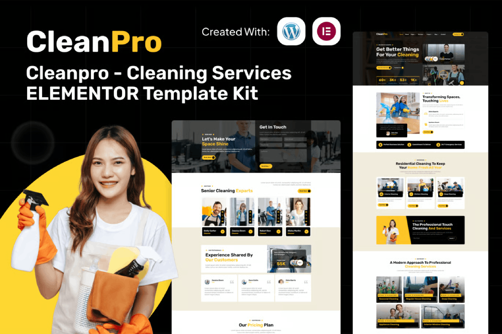 Cleanpro Elementor Template Kit 1 Cleanpro Elementor Template Kit Cover
