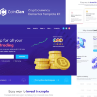CoinClan - Cryptocurrency Elementor Template Kit, Elementor Template Kit, CoinClan Elementor Template Kit - Free Download