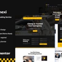 Conexi - Online Taxi Booking Service Elementor Template Kit, Elementor Template Kit, Conexi Elementor Template Kit - Free Download
