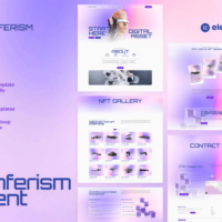 Conferism Event - NFTs Conference Elementor Template Kit Cover