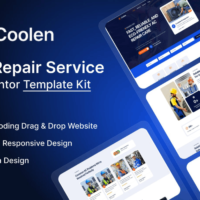 Coolen AC Repair Services Elementor Template Kit, Elementor Template Kit, Coolen Elementor Template Kit - Free Download