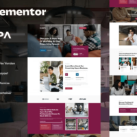 Cospa - Coworking Space & Virtual Office Elementor Template Kit, Elementor Template Kit, Cospa Elementor Template Kit - Free Download
