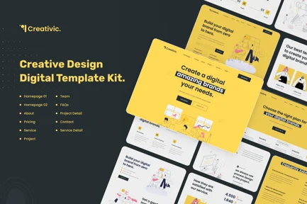 Creativic - Creative Agency Elementor Template Kit 1 Creativic - Creative Agency Elementor Template Kit, Elementor Template Kit, Creativic Elementor Template Kit - Free Download