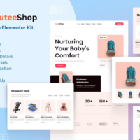 Cutee Shop - Baby Shop Elementor Template Kit, Elementor Template Kit, Cutee Shop Elementor Template Kit - Free Download