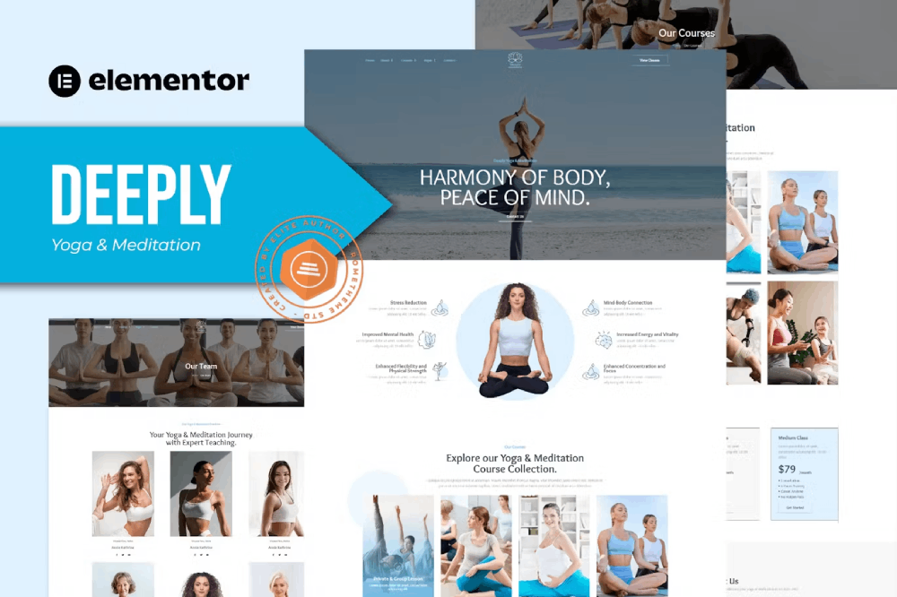Deeply - Yoga & Meditation Elementor Template Kit 1 Deeply - Yoga & Meditation Elementor Template Kit, Elementor Template Kit, Deeply Elementor Template Kit - Free Download