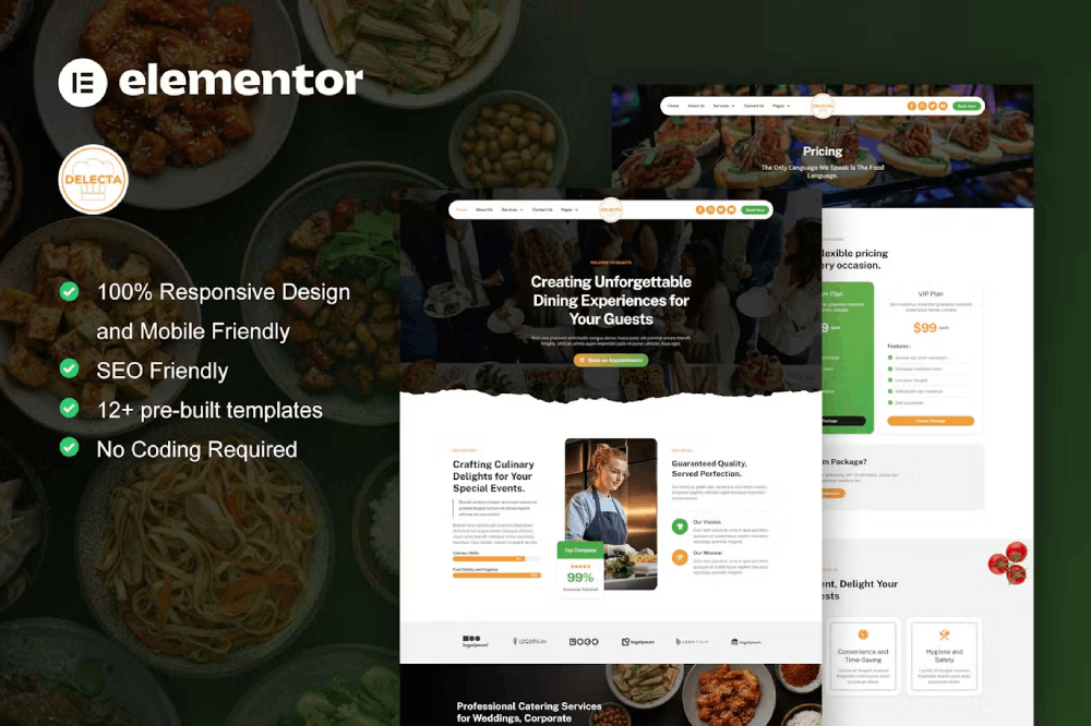 Delecta - Template kit for Catering Services Elementor Template Kit 1 Delecta - Template kit for Catering Services Elementor Template Kit, Elementor Template Kit, Delecta Elementor Template Kit - Free Download