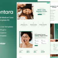 Dentara — Dental Clinic & Medical Care Elementor Template Kit, Elementor Template Kit, Dentara Elementor Template Kit - Free Download