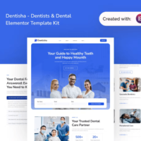 Dentisha - Dentish & Dental Elementor Template Kit, Elementor Template Kit, Dentisha Elementor Template Kit - Free Download