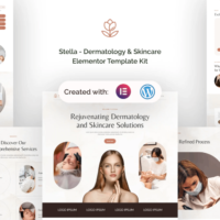 Dermatology & Skincare Elementor Template Kit, Elementor Template Kit, Dermatology Elementor Template Kit - Free Download