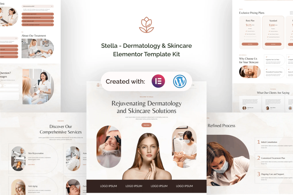 Dermatology & Skincare Elementor Template Kit 1 Dermatology & Skincare Elementor Template Kit, Elementor Template Kit, Dermatology Elementor Template Kit - Free Download