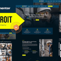 Detroit - Electrical Company Elementor Template Kit, Elementor Template Kit, Detroit Elementor Template Kit - Free Download