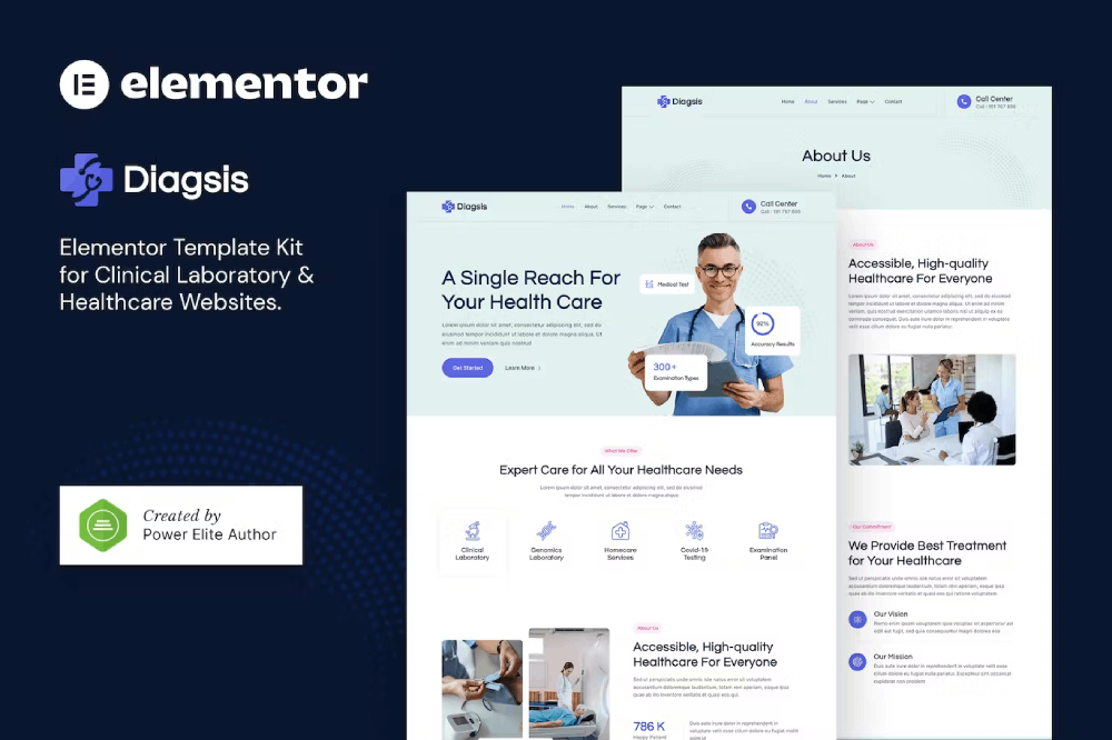 Diagsis – Clinical Laboratory & Healthcare Elementor Template Kit 1 Diagsis – Clinical Laboratory & Healthcare Elementor Template Kit, Elementor Template Kit, Diagsis Elementor Template Kit - Free Download