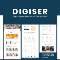 Digiser - Digital Agency Elementor Template Kit, Elementor Template Kit, Digiser Elementor Template Kit - Free Download