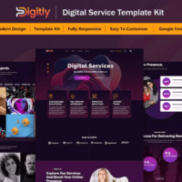 Digitly Elementor Template Kit, Elementor Template Kit, Digitly Elementor Template Kit - Free Download