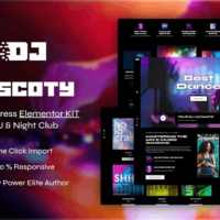 Discoty Elementor Template Kit Cover