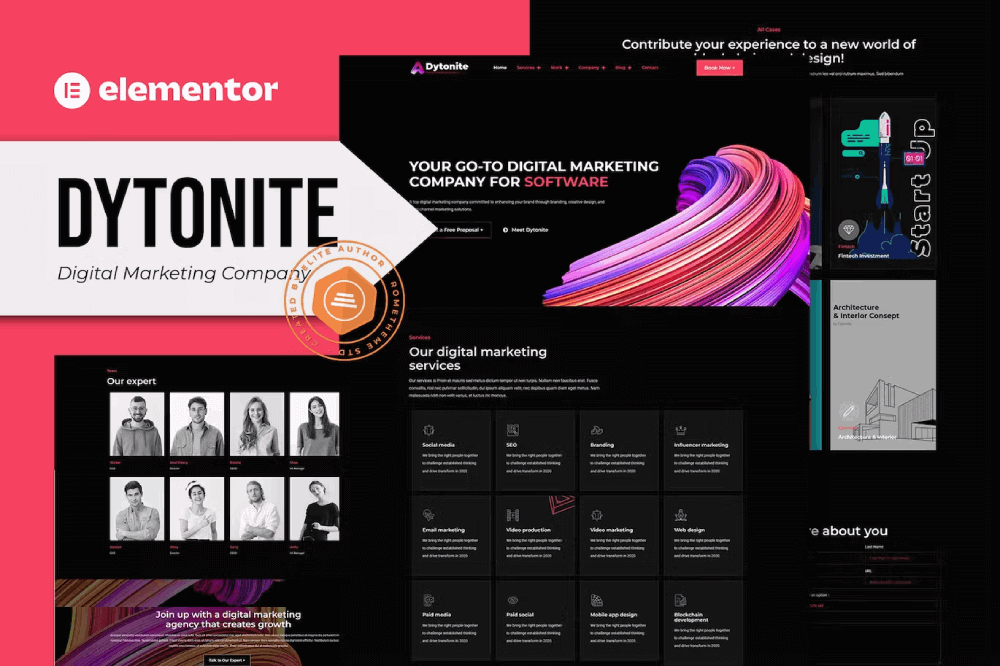 Dytonite - Digital Marketing Company Elementor Pro Template Kit Elementor Template Kit 1 Dytonite - Digital Marketing Company Elementor Template Kit, Elementor Template Kit, Dytonite Elementor Template Kit - Free Download