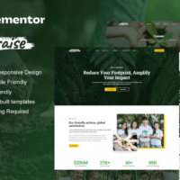 EcoRaise - Template Kit for Charity & Donation Elementor Template Kit, Elementor Template Kit, EcoRaise Elementor Template Kit - Free Download