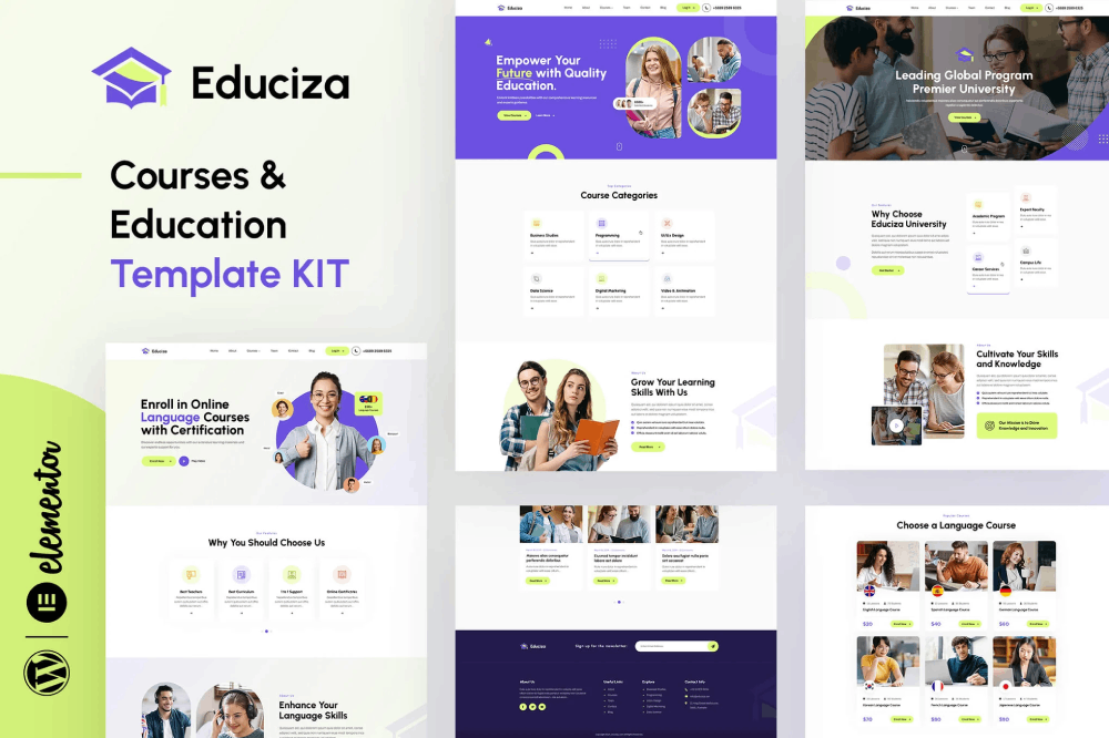 Educiza Elementor Template Kit 1 Educiza Elementor Template Kit, Elementor Template Kit, Educiza Elementor Template Kit - Free Download