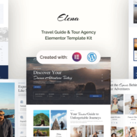 Elena - Travel Guide & Tour Agency Elementor Template Kit, Elementor Template Kit, Elena Elementor Template Kit - Free Download