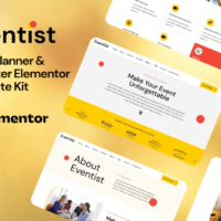 Eventist - Event Planner & Organizer Elementor Template Kit Cover