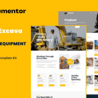 Excava Elementor Template Kit, Elementor Template Kit, Excava Elementor Template Kit - Free Download