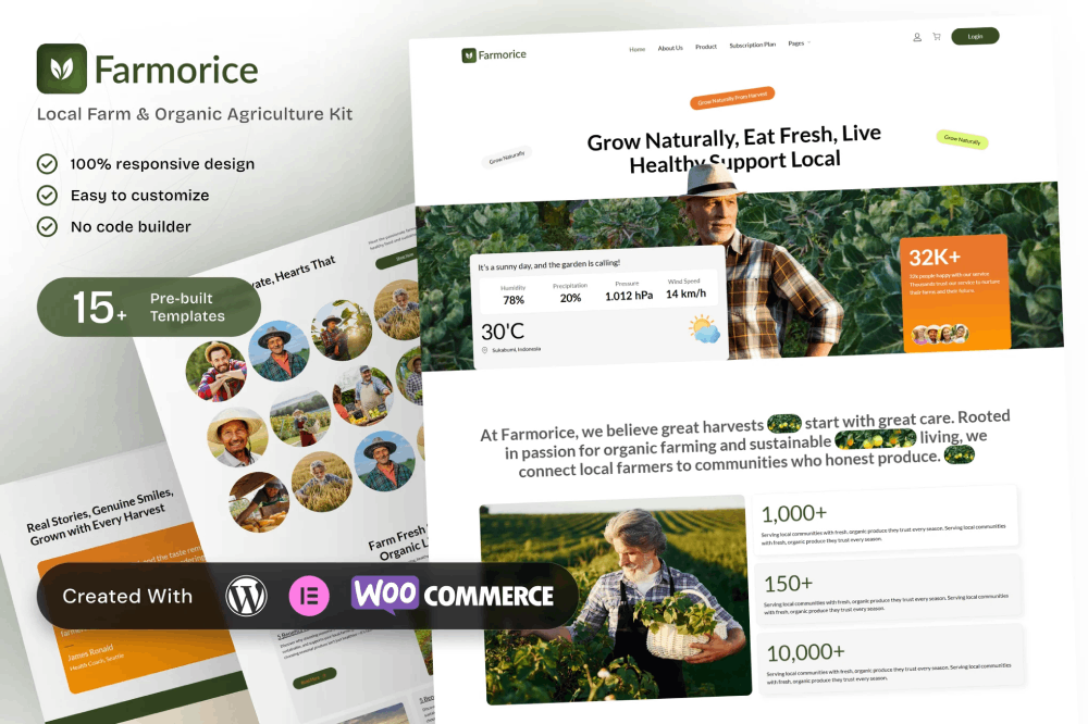 Farmorice - Local Farm & Organic Agriculture Elementor Template Kit 1 Farmorice - Local Farm & Organic Agriculture Elementor Template Kit, Elementor Template Kit, Farmorice Elementor Template Kit - Free Download