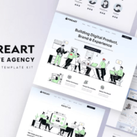 Fireart - Creative Agency Elementor Template Kit, Elementor Template Kit, Fireart Elementor Template Kit - Free Download