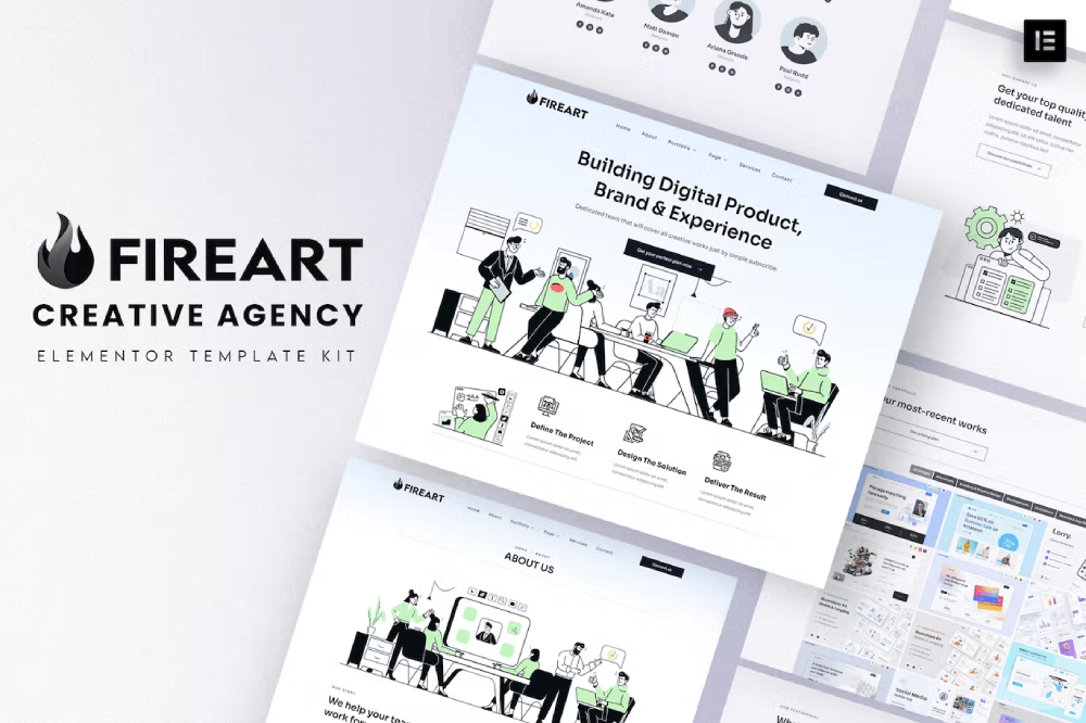 Fireart - Creative Agency Elementor Template Kit 1 Fireart - Creative Agency Elementor Template Kit, Elementor Template Kit, Fireart Elementor Template Kit - Free Download