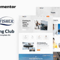 Fisher Elementor Template Kit, Elementor Template Kit, Fisher Elementor Template Kit - Free Download