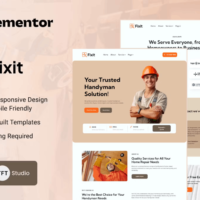 Fixit Elementor Template Kit, Elementor Template Kit, Fixit Elementor Template Kit - Free Download