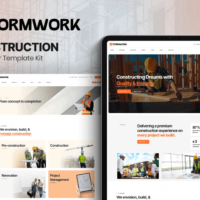 Formwork - Construction Elementor Template Kit, Elementor Template Kit, Formwork Elementor Template Kit - Free Download