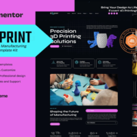 G3Dprint - 3D Printing & Manufacturing Services Elementor Template Kit, Elementor Template Kit, G3Dprint Elementor Template Kit - Free Download