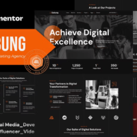 Gabung - Digital Marketing Agency Elementor Template Kit, Elementor Template Kit, Gabung Elementor Template Kit - Free Download