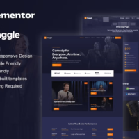 Gaggle - Template kit for Comedian Elementor Template Kit Cover