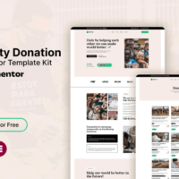 Givvy - Charity Donation Elementor Template Kit, Elementor Template Kit, Givvy Elementor Template Kit - Free Download